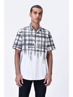 Genes Lecoanet Hemant - White Giza Cotton Poplin Half Sleeve Shirt