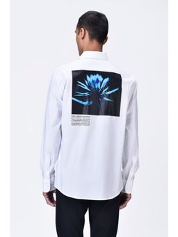Genes Lecoanet Hemant - Mens Shirt With Uv Flower Sticker On Back
