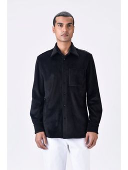 Genes Lecoanet Hemant - Black Poly Corduroy Shirt
