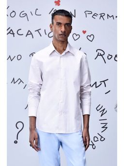 Genes Lecoanet Hemant - Cotton Poplin Regular Fit Shirt- Pearl Grey