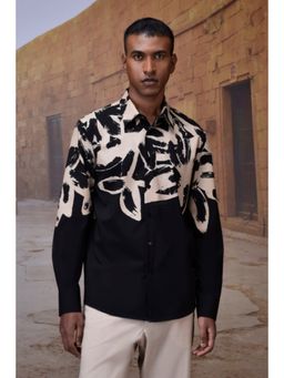 Genes Lecoanet Hemant - Black Abstract Brushstroke Shirt