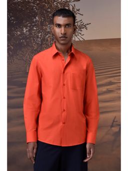 Genes Lecoanet Hemant - Classic Giza Poplin Shirt - Coquelicot Red