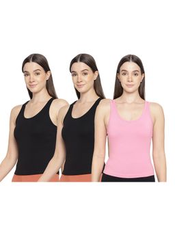 La Intimo - Women Multi-Color Playful Dreamer Camisoles (Pack of 3)
