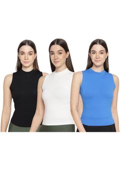 La Intimo - Women Multi-Color Bold Babe Camisoles (Pack of 3)