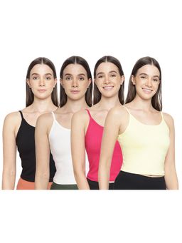 La Intimo - Women Multi-Color Forever Beauty Camisoles (Pack of 4)