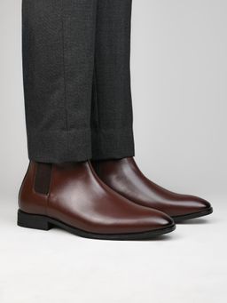 Alberto Torresi - Synthetic Brown Chelsea Boots For Men