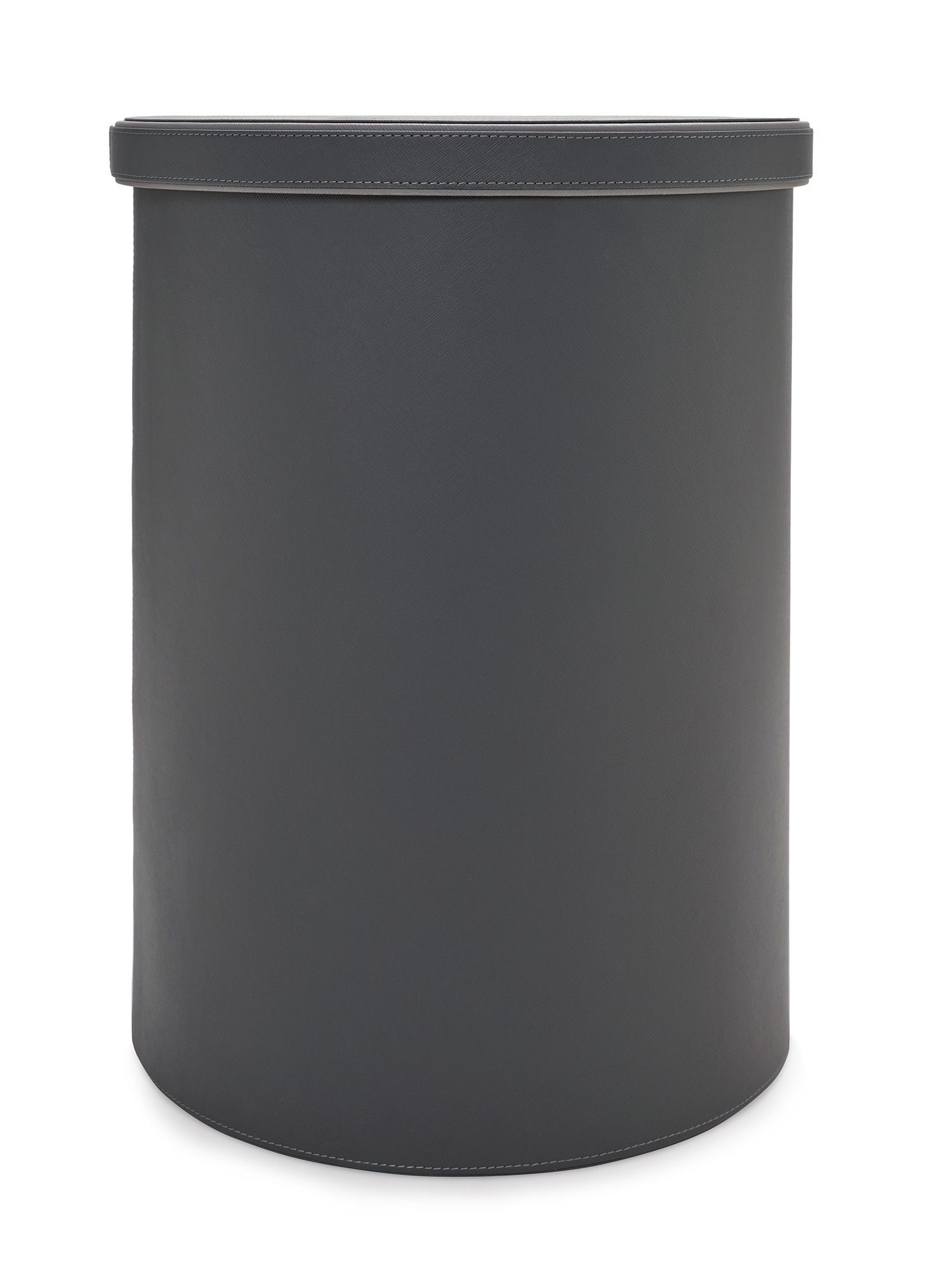 Buy Pure Home + Living Black Faux Leather Laundry Bin Online