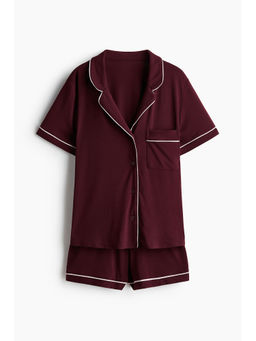 H&M - Women Red Viscose-Blend Pyjamas