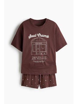 H&M - Women Brown Printed Pyjamas