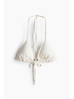 H&M - Women White Padded Triangle Bikini Top
