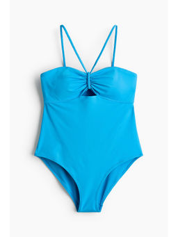 H&M - Women Blue Padded-Cup Swimsuit