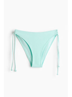 H&M - Women Turquoise Tie Tanga Cheeky Bikini Bottoms