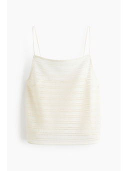 H&M - Women White Strappy Beach Top