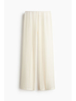 H&M - Women White Straight Beach Trousers