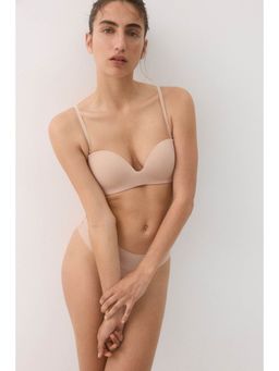 H&M - Women Beige Non-Wired Padded Balconette Bra