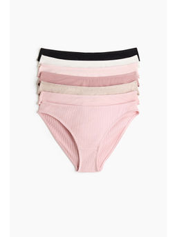 H&M - Women Pink 7-Pack Cotton Briefs