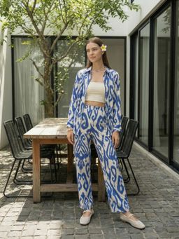 ZUMMER - Cotton Ikkat Printed Co-Ord Set