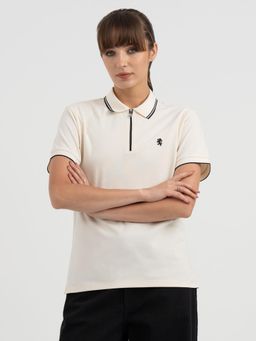 Red Tape - Women Off White Polo T-Shirt
