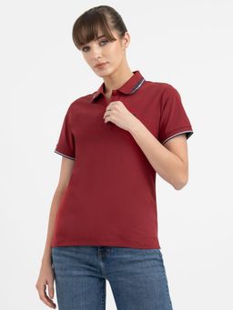 Red Tape - Polo T-Shirts for Women in Red