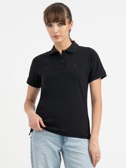 Red Tape - Polo T-Shirts for Women in Black