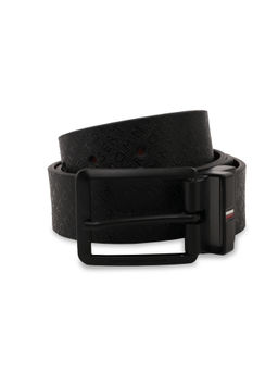 Tommy Hilfiger - Otterup Men Textured Black Reversible Belt