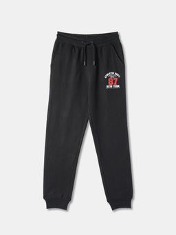 R&B - Boys Black Cotton Joggers