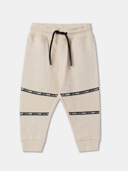 R&B - Boys Beige Cotton Joggers