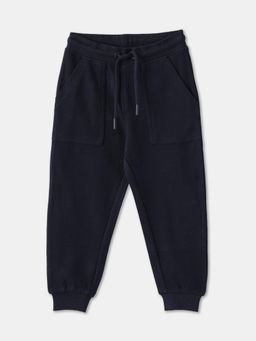 R&B - Boys Navy Blue Cotton Joggers