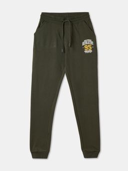 R&B - Boys Olive Cotton Joggers