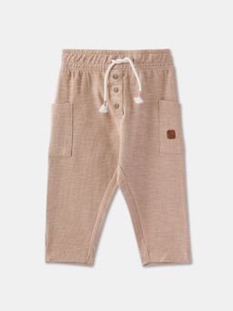 R&B - Boys Beige Cotton Track pant