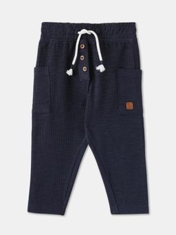 R&B - Boys Navy Blue Cotton Track pant