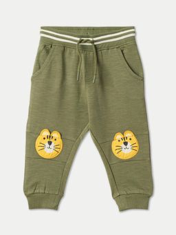 R&B - Boys Olive Cotton Joggers