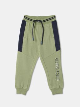 R&B - Boys Olive Cotton Joggers