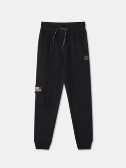 R&B - Boys Black Cotton Joggers