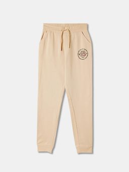 R&B - Boys Beige Cotton Joggers