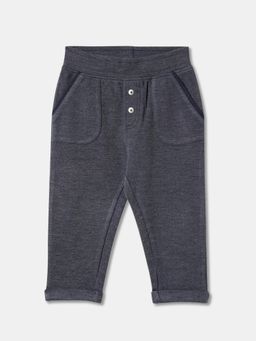 R&B - Boys Navy Blue Cotton Track pant
