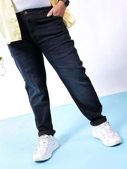 Hardsoda - Men Navy Blue Solid/Plain Jeans