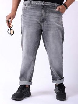 Hardsoda - Men Grey Solid/Plain Jeans