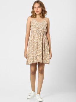 ONLY - Women Printed Brown Dress