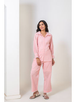 JS Label  - JS LABEL Pink Woven Cotton Co-Ord (Set of 2)