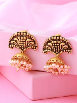 Estele - Gold Plated Ravishing Jhumki Earrings for Women