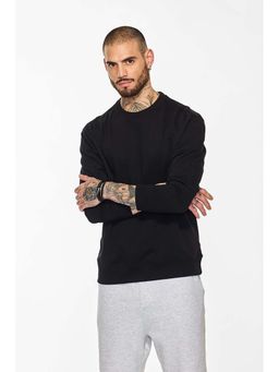 Snitch - Men Black Solid Sweater