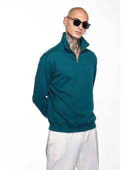 Snitch - Men Teal Solid Sweater