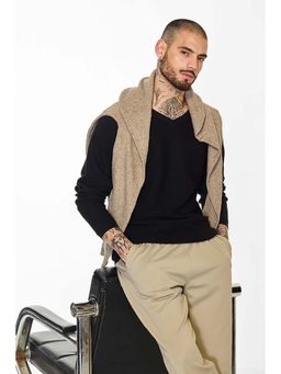 Snitch - Men Black Textured Sweater