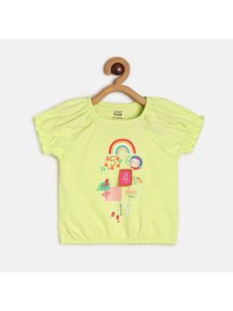 MINI KLUB - Baby Girls Green Knit Top