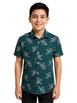 CAVIO - Boys Half Sleeves Embroidered Casual Shirt