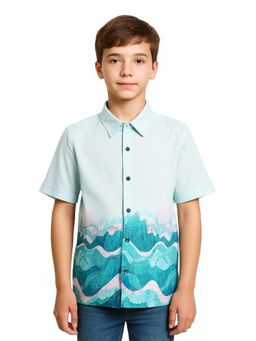 CHARCHIT - Boys Casual Half Sleeves Printed Shirt