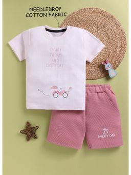 Toonyport - Boys Typo Printed Cotton Shorts and T-Shirt Set