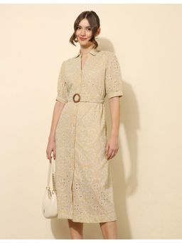 U.S. POLO ASSN. - Schiffli Midi Shirt Dress (Set of 2)