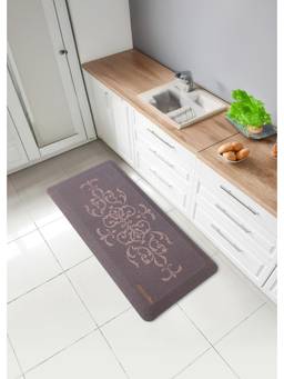 OBSESSIONS - Brown Stain & Water Resistant Non-Slip PU Kitchen Mat